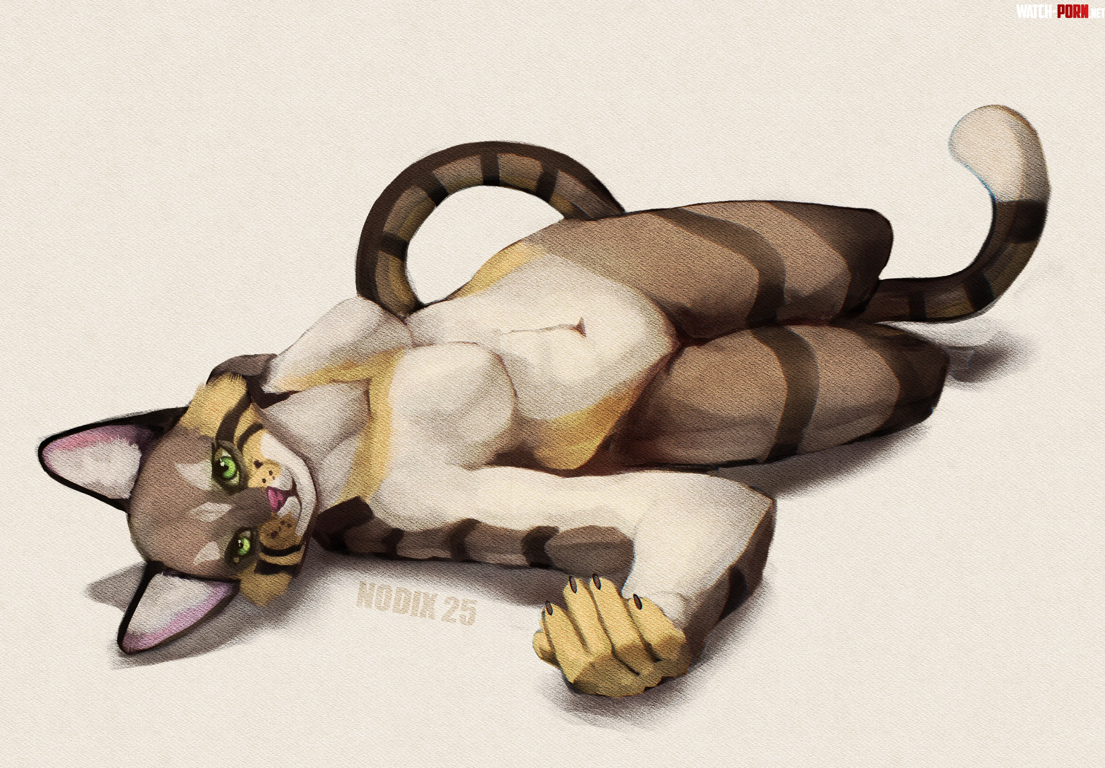Female catto 3 art by me by nodixuwu