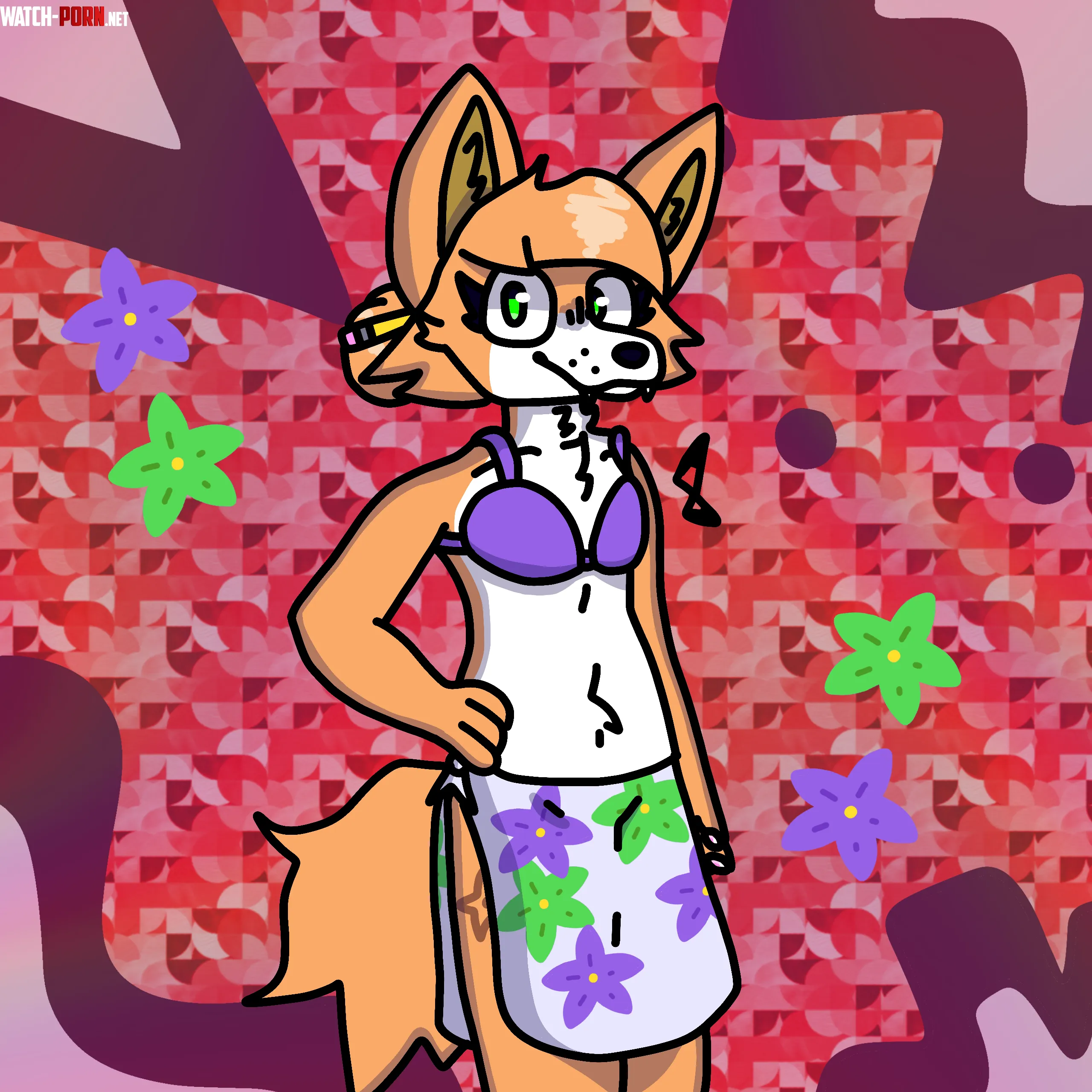A cute drawing of Talia I was gifted with as payback art done by Redd his socials will be linked below by RickySmith2005