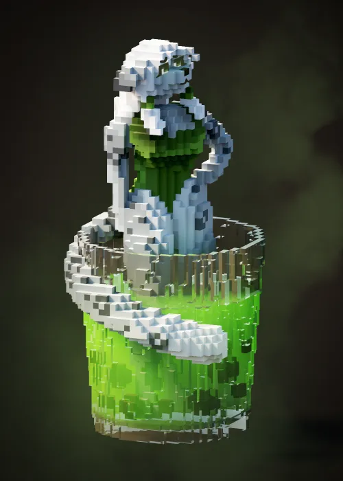 Thumbnail Furry Vodka Shot: Maciek_Voxel's Unconventional Creation