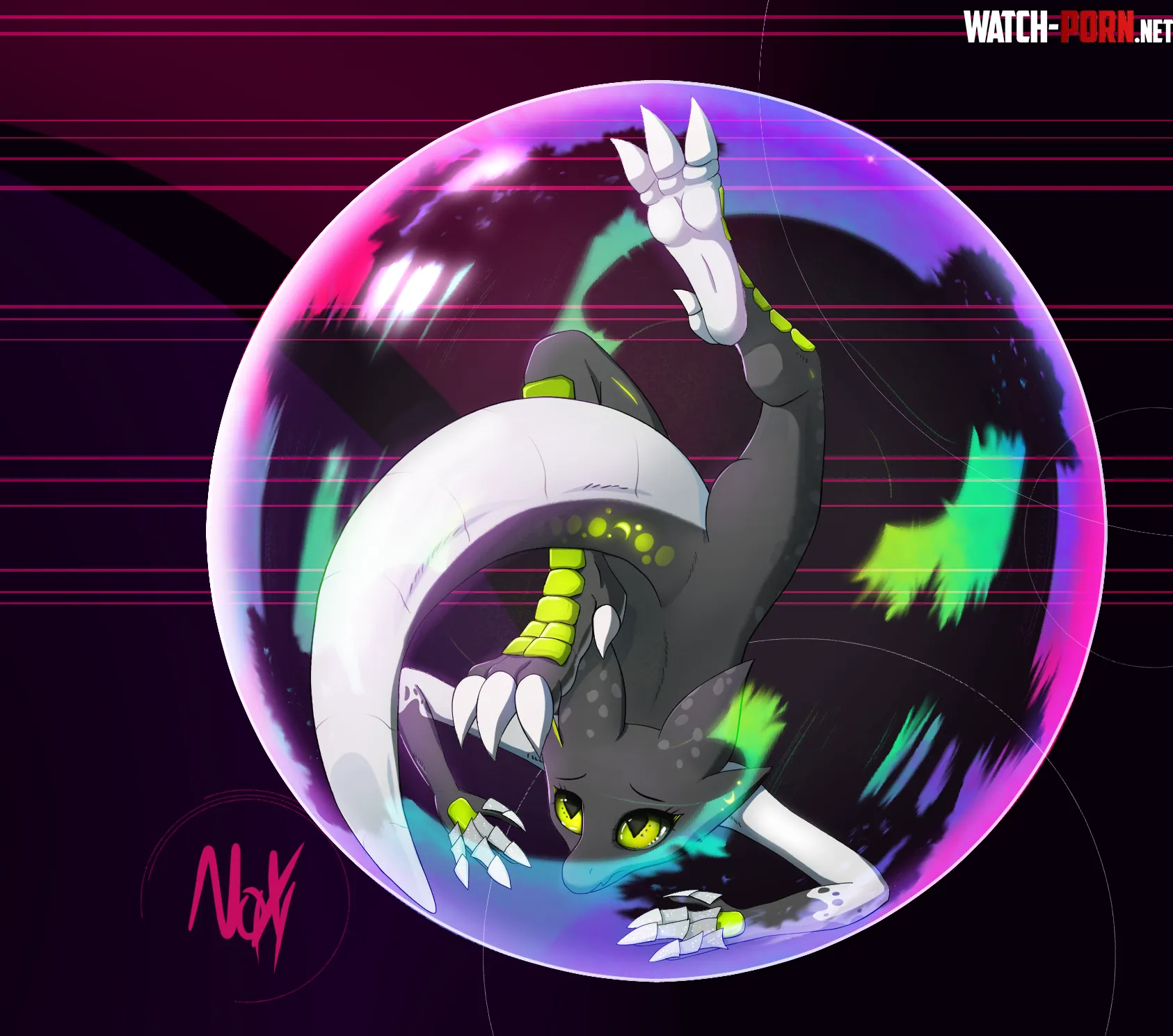 Stuck in a bubble art by me by Naximi