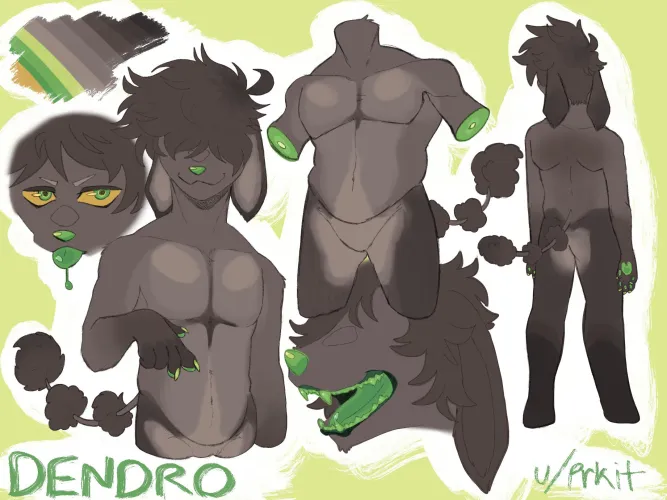 Thumbnail Prkit Introduces Redesigned Fursona, Dendro, in furry Community