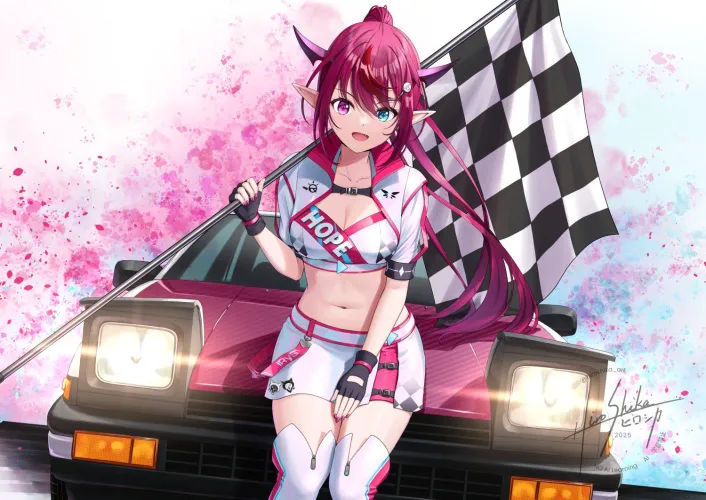 Thumbnail Race Queen IRyS from Hololive: A Stylish Display | ladylavaender