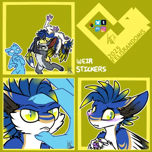 Thumbnail Avali Stickers Unveiled by WeirFoxcoon | Furry