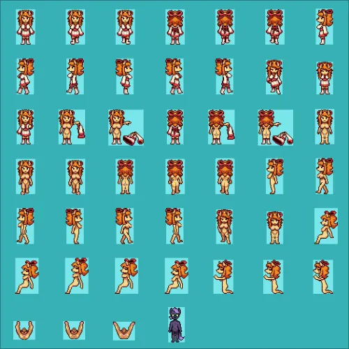 Thumbnail Ceroba MILFroba Sprite Sheet by Chujin | UnderTail