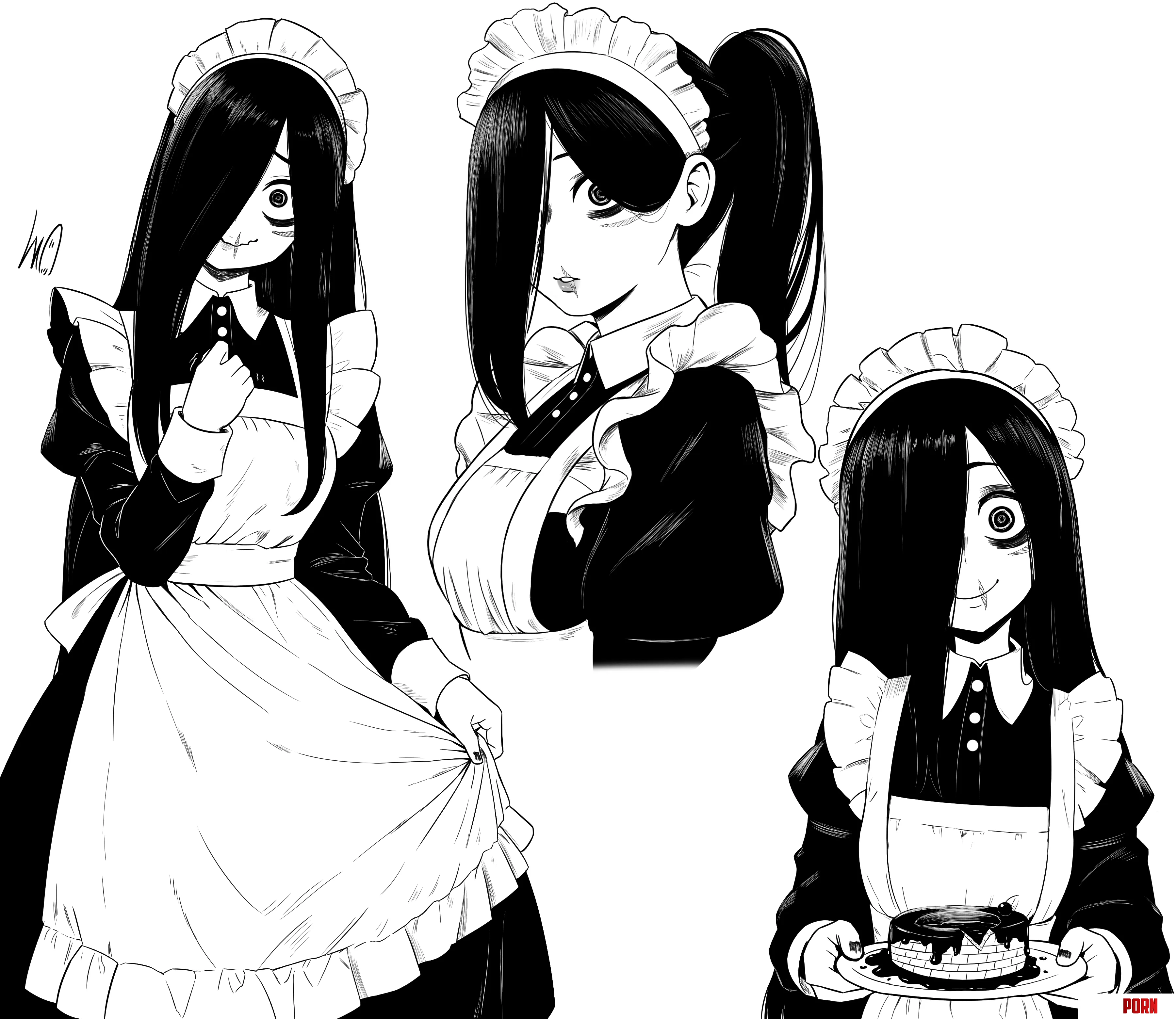 Maid Sadako by kitten_bb-