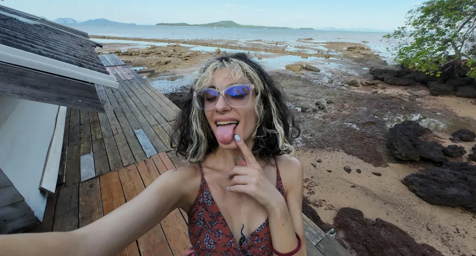 Thumbnail Beach Beauty: Brunette Boobs, Bikinis, and Sunsets by Rexi_Stone