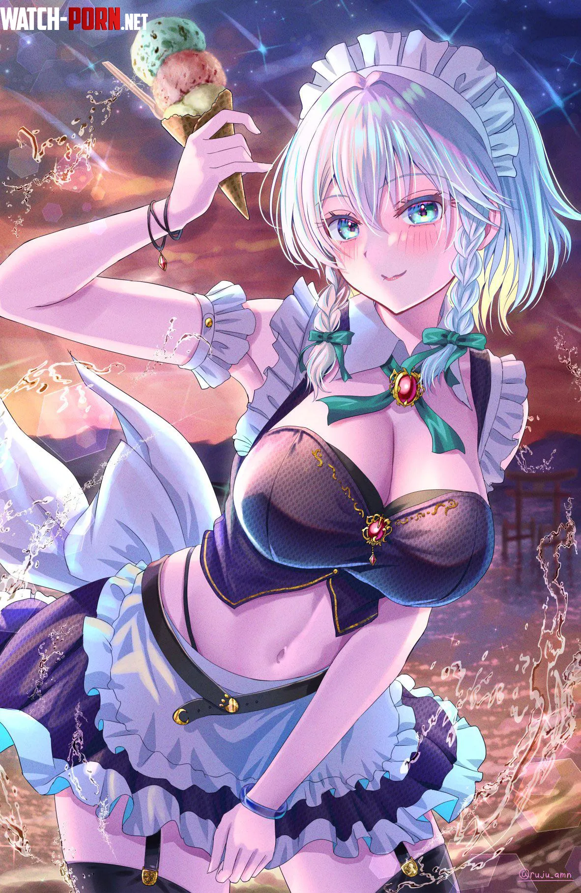 Sakuya Izayoi Touhou by A_MASSIVE_PERVERT