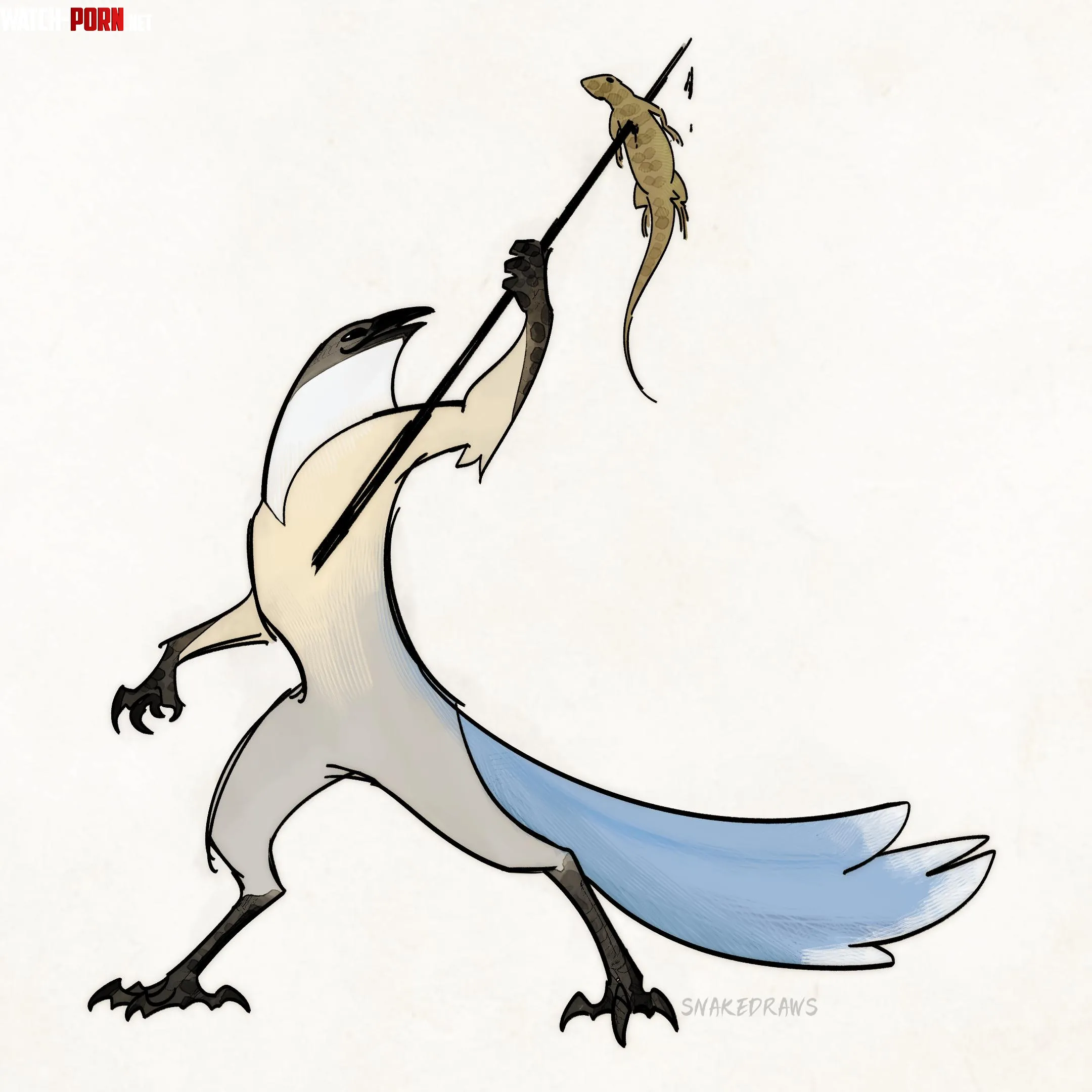 Azurewinged magpie OC by Small_snake