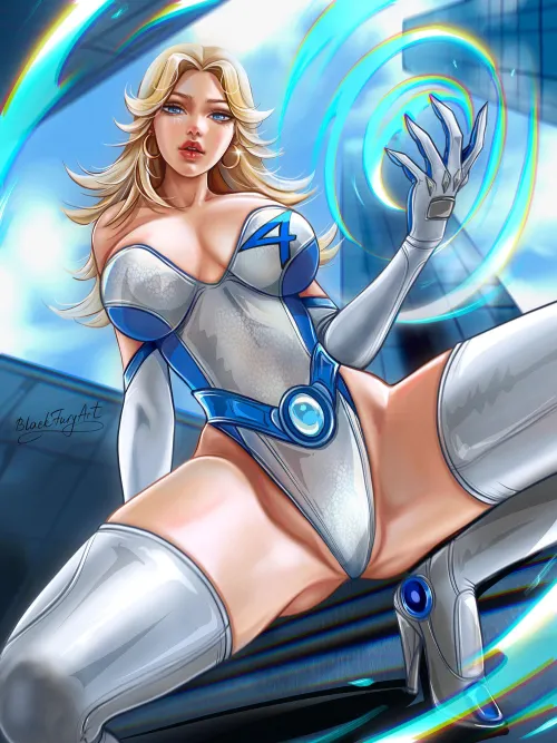 Thumbnail Explore the Invisible Woman Marvel Rivals by blackfuryart | superheroporn