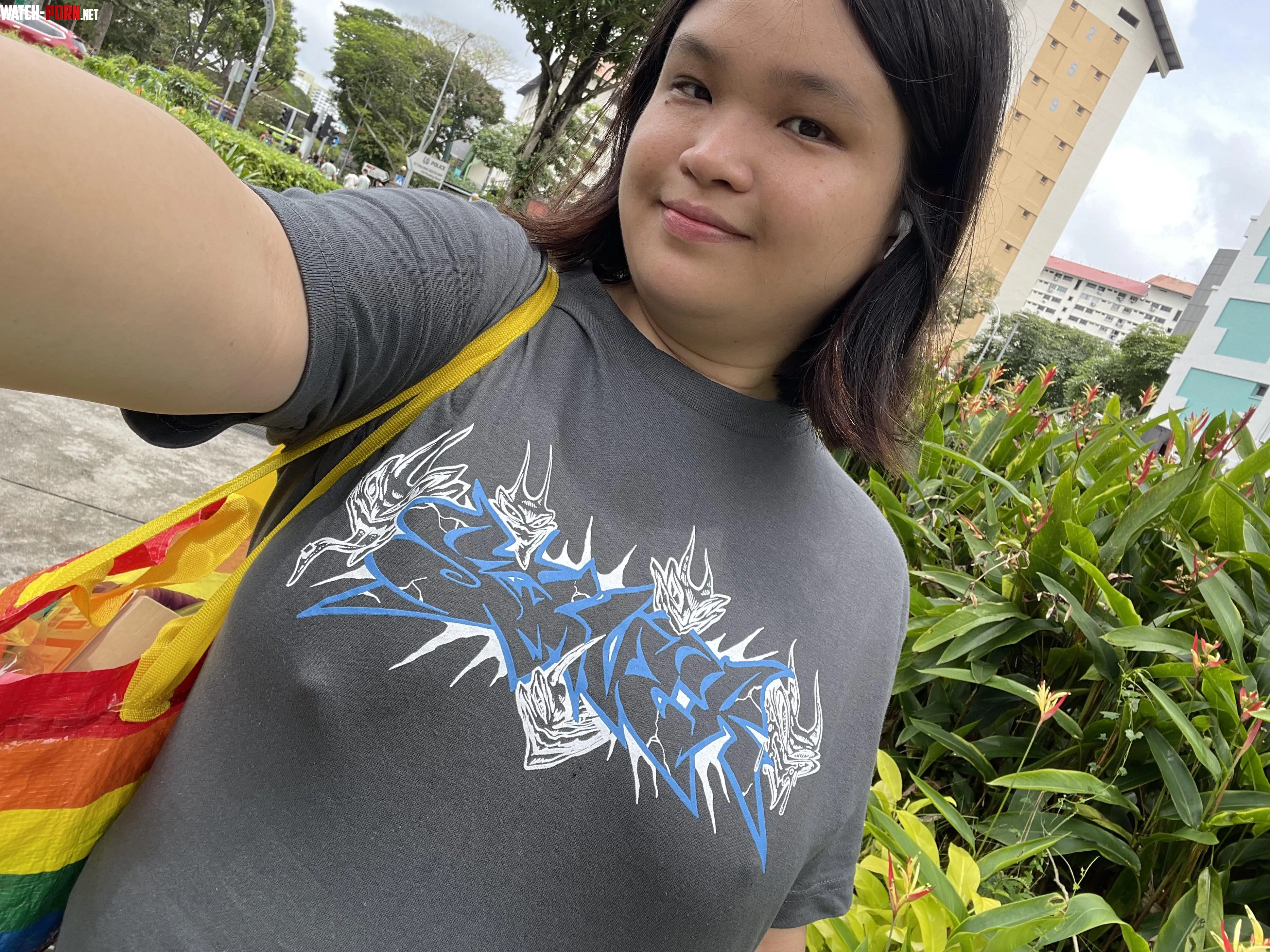 Gray shirt really accentuates my sharp nipples by rebelxsouls