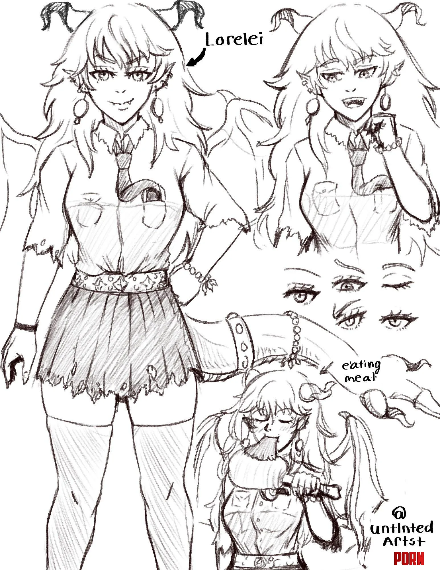 Dragon Girl gyaru by me by UNTLEND_ART