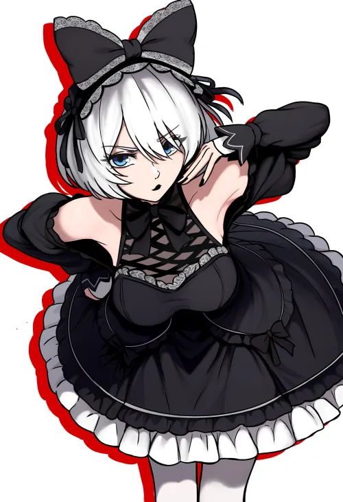 Thumbnail Silent_Steak_9540's Gothic Lolita 2B Redpostit Look