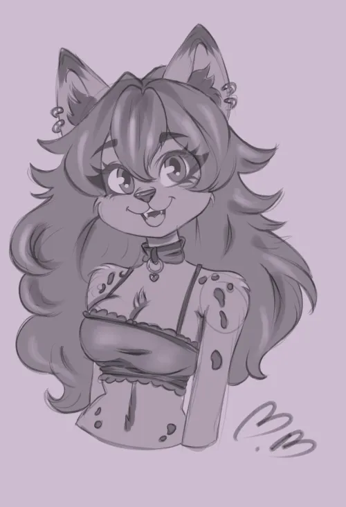 Thumbnail Thee_morgue’s Cute Vs. Stylish Sketch - Furry Art Edition