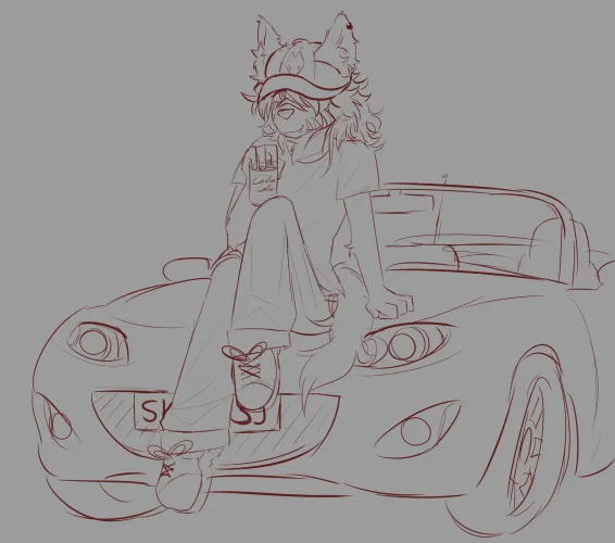 Thumbnail Sketch for My BF - Furry Moments by sunnyflowwers