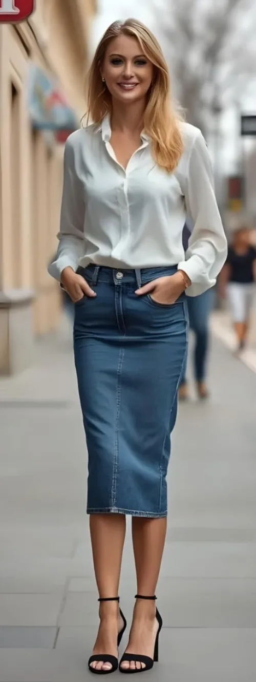 Thumbnail Irresistibly Tempting: Sorry-Turnover8920's Pencil Skirt Allure