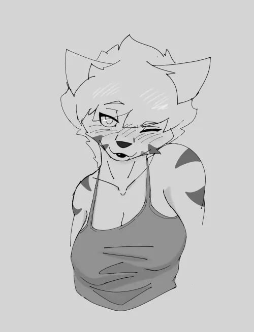 Thumbnail OC Sketch - Unveiling Art by A_lih in the Furry Category