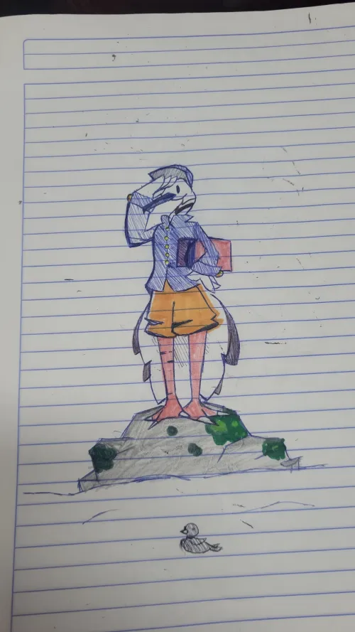 Thumbnail Ematally's Artistic Take on Heron - A Furry Delight