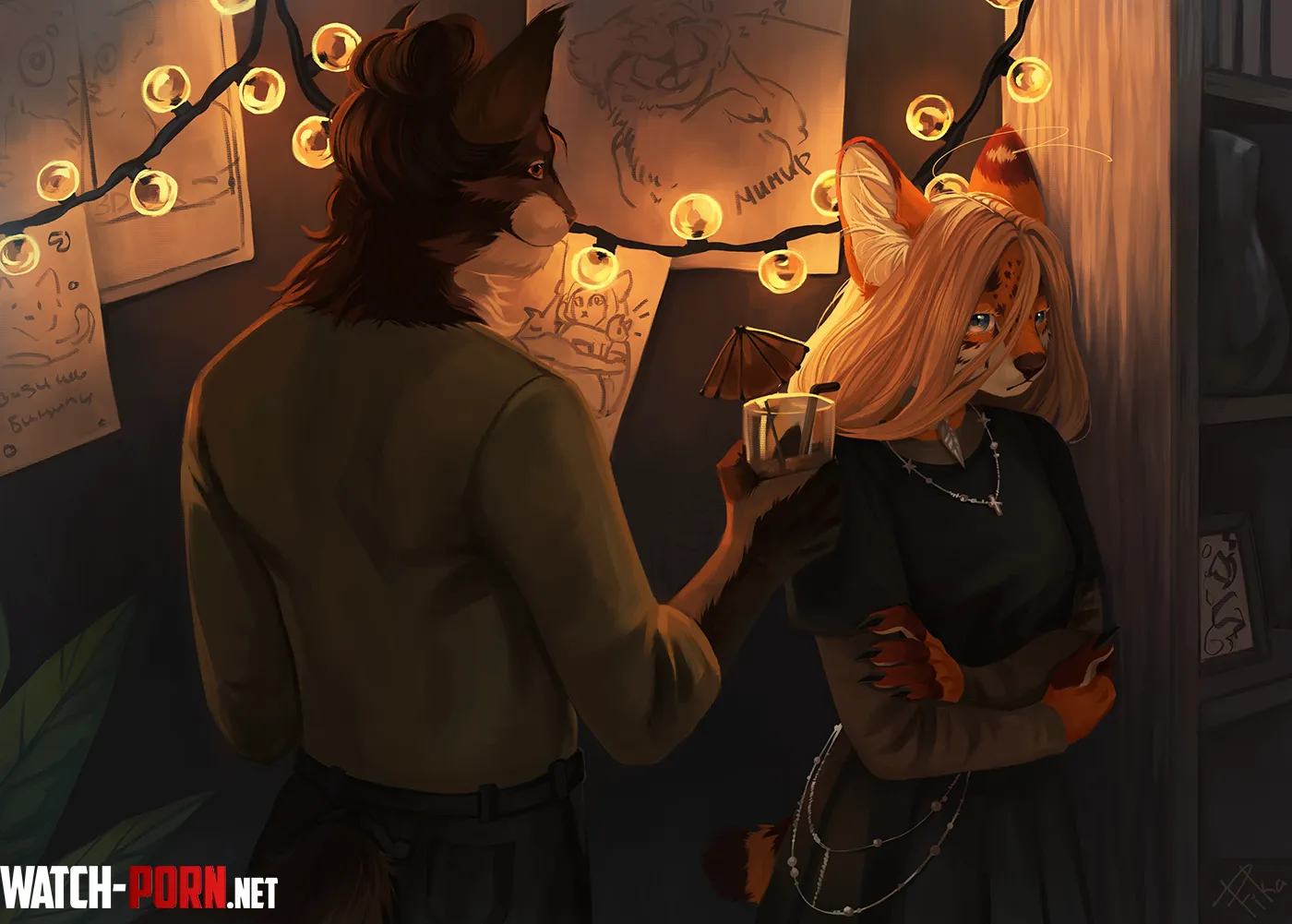 AU Acquaintance art by me by FikaNori