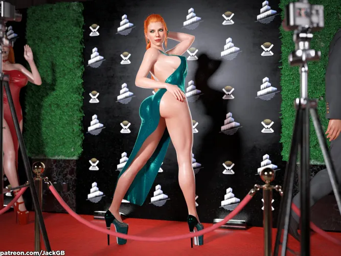 Thumbnail Black Widow on the Red Carpet by JackGBNSFW Marvel