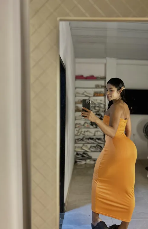 Thumbnail Orange like a Clementine: Fierce-Angel's TightDresses Look