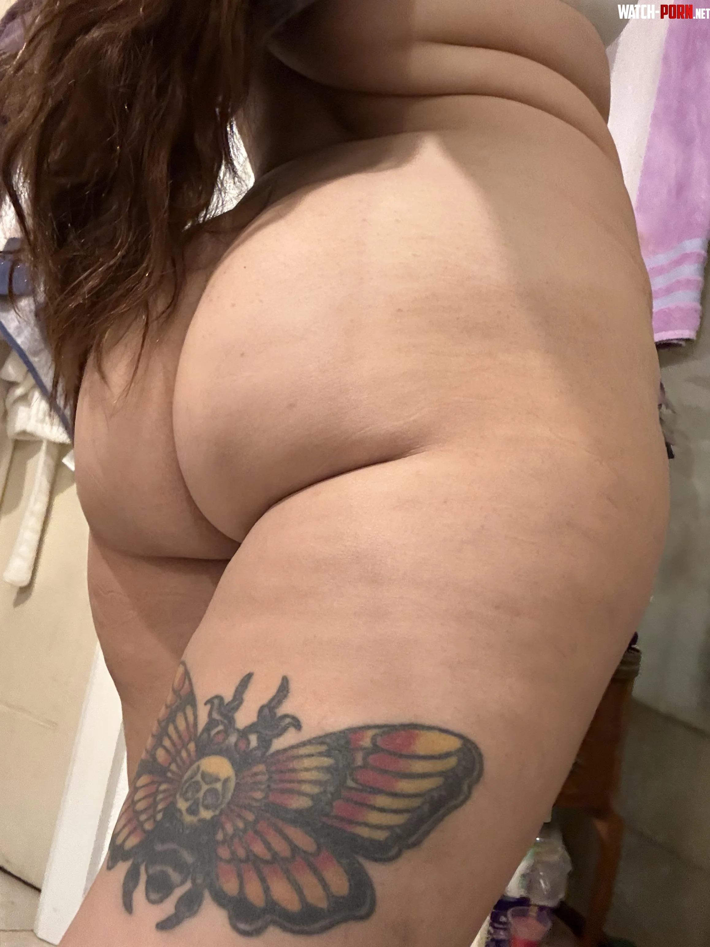 Backside thigh tattoo of mine by babyjane420