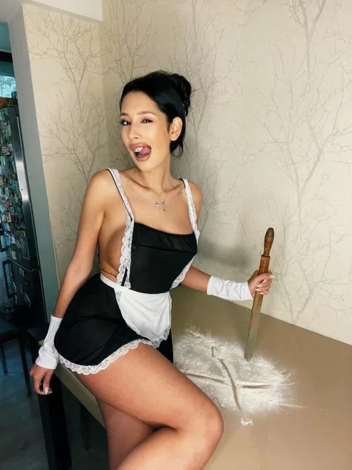 Thumbnail Sensual Choices - Maid Dress or Home-Cooked Meal 32F by noireih
