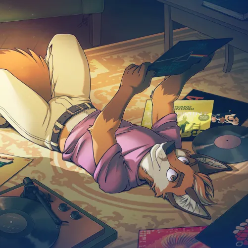 Thumbnail Musical Furry: Vinyl Records Journey - By DL2828