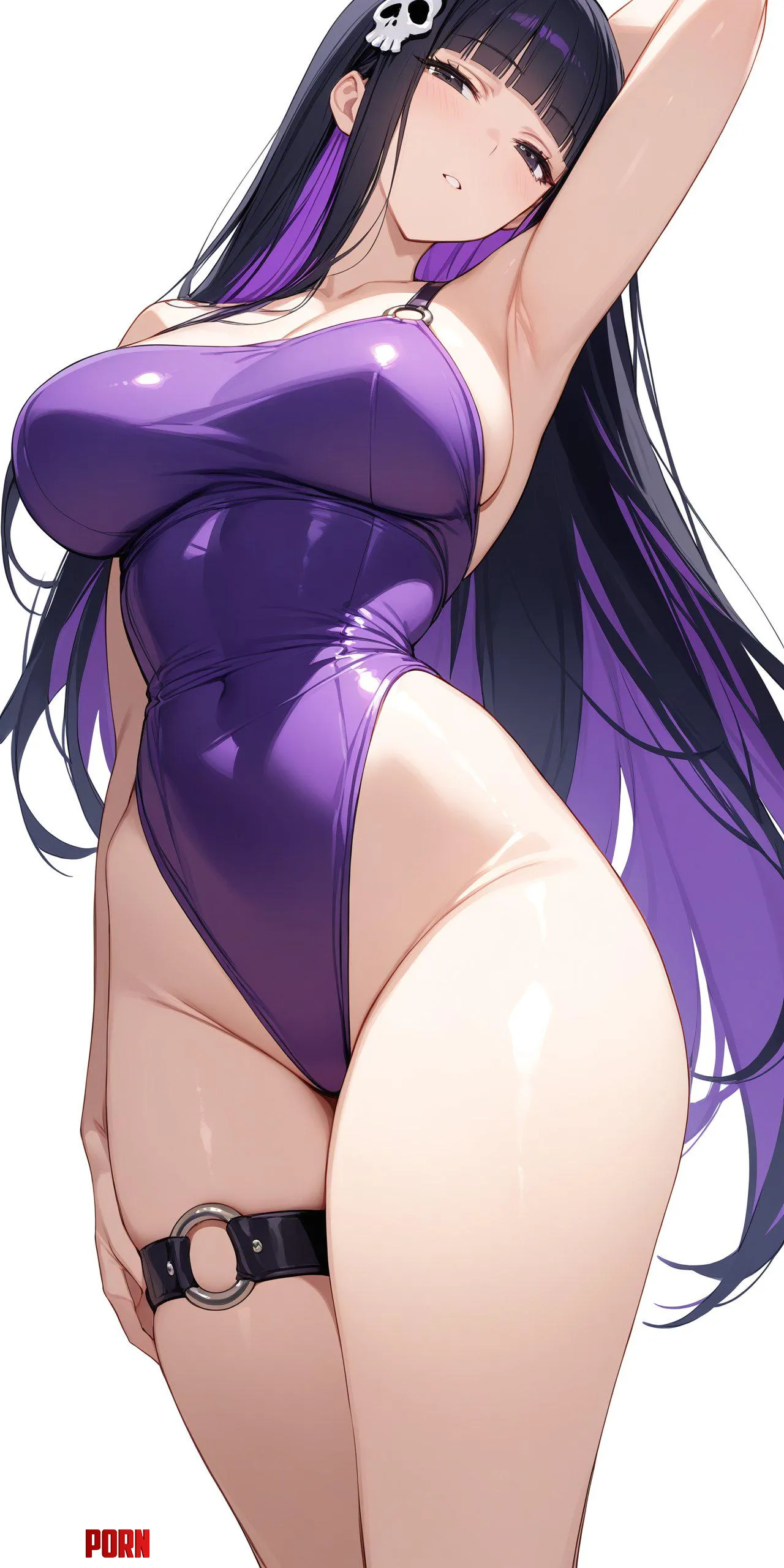 Purple Swimsuit by CheetahSperm18
