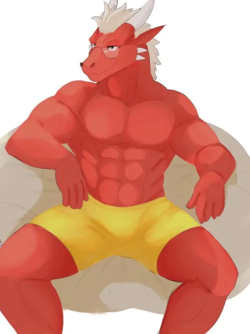 Thumbnail Dragon Boi by ContentCourage773 in furry Category
