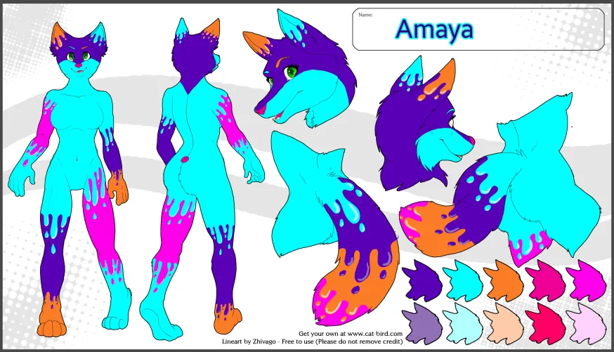 Thumbnail Collaborative Creation: Amaya Base by Zhivago Colored by DevilGirl2001
