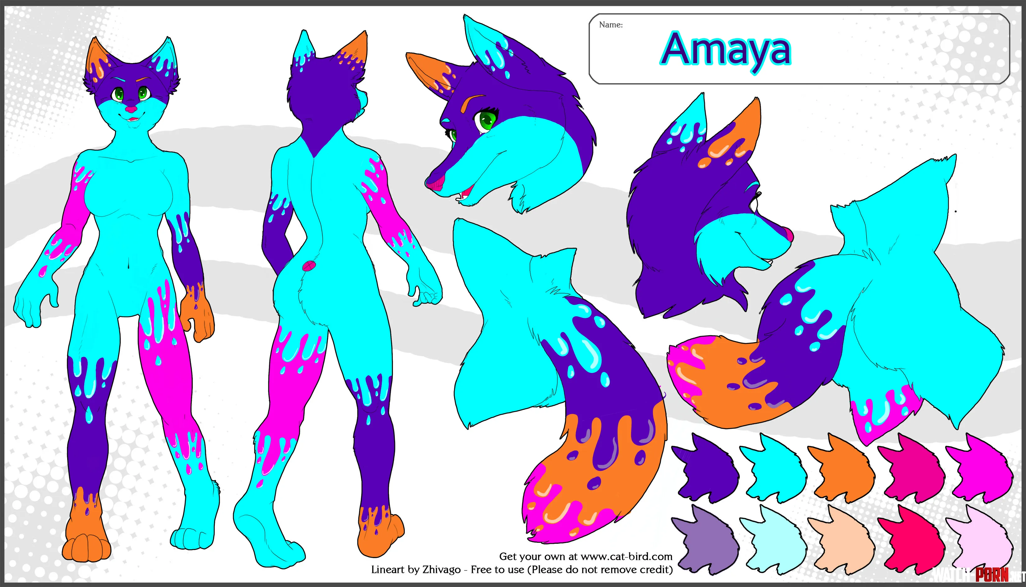 Amaya has been made Base by Zhivago Colored by me by DevilGirl2001
