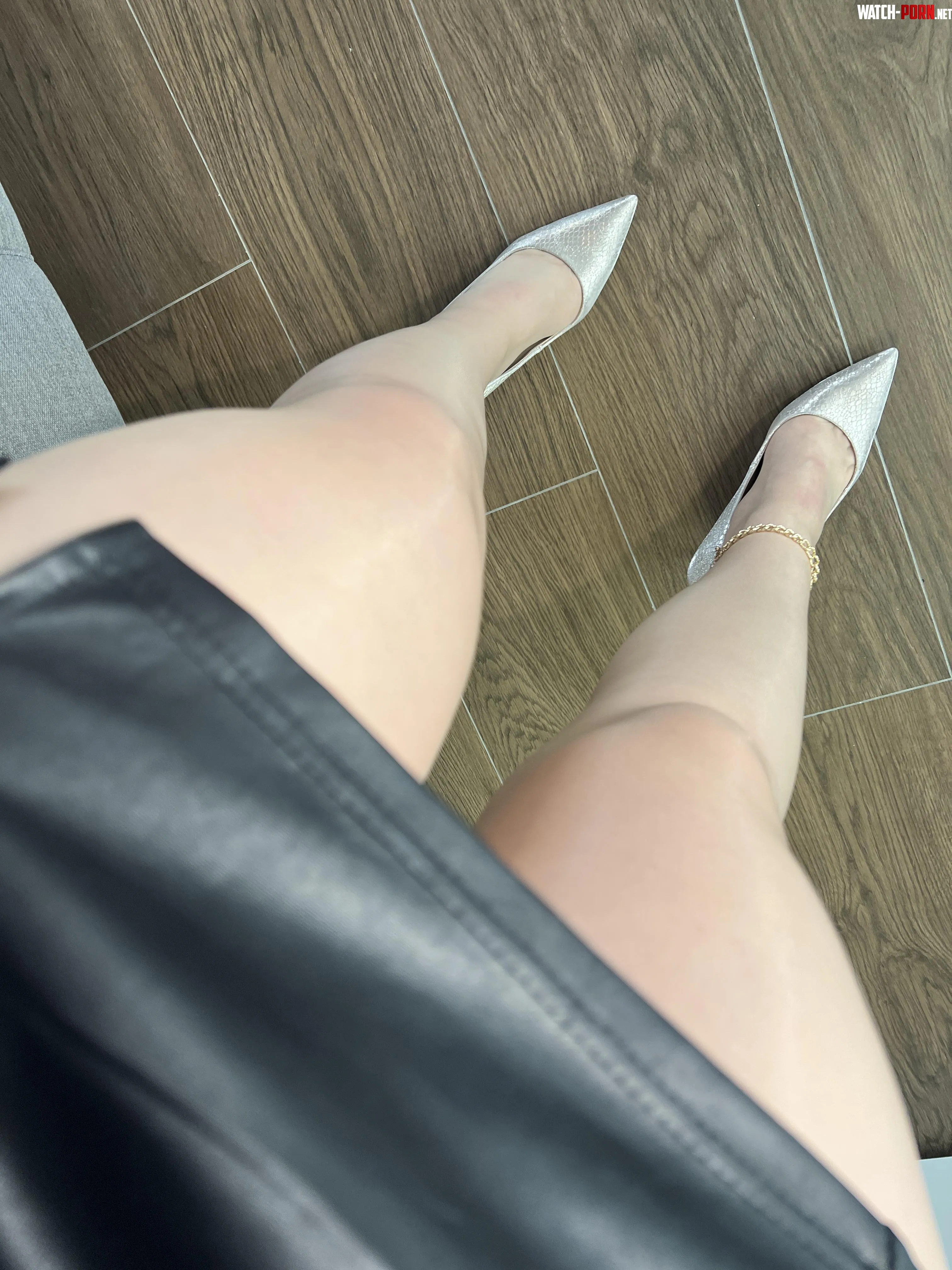 Shiny sheer legs in soft pantyhose begging for your gaze with every step by AlinaRoseModel