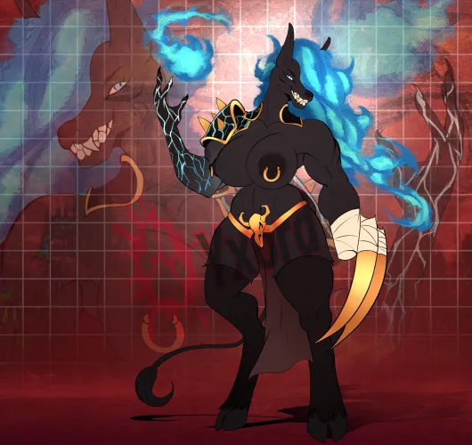 Thumbnail Adoptable Baddie Looking for a New Master by Yxordart | Furry Category