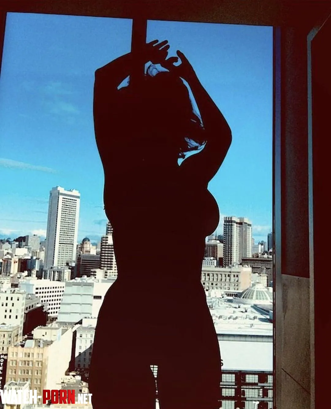 Silhouette of Milana Vayntrub by Ginsla