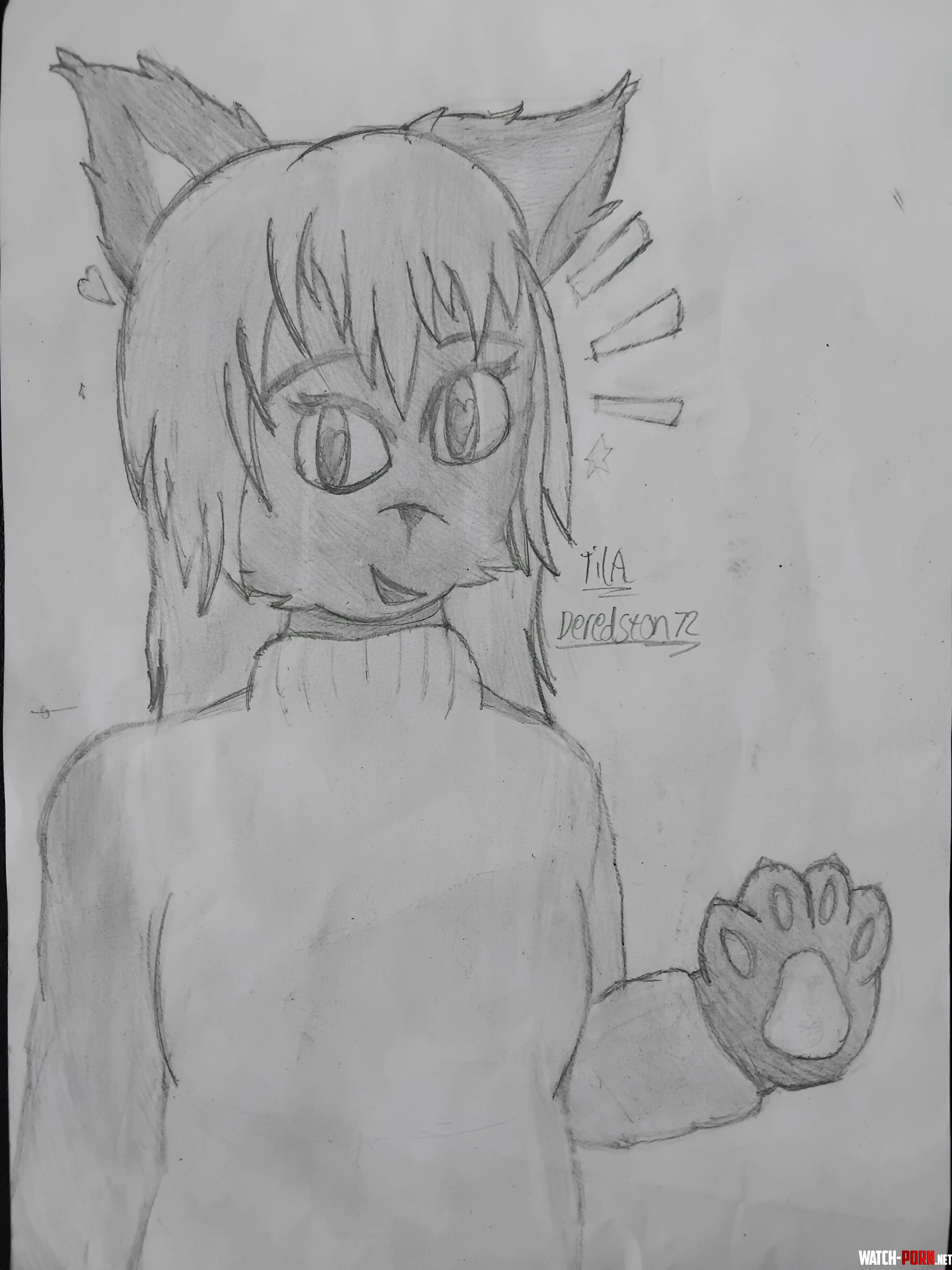 Sketch I made in class when I was bored by deredston72