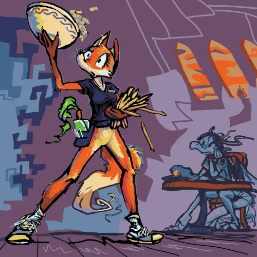 Thumbnail Expressing Frustration through Art by Frabaginarf | furry