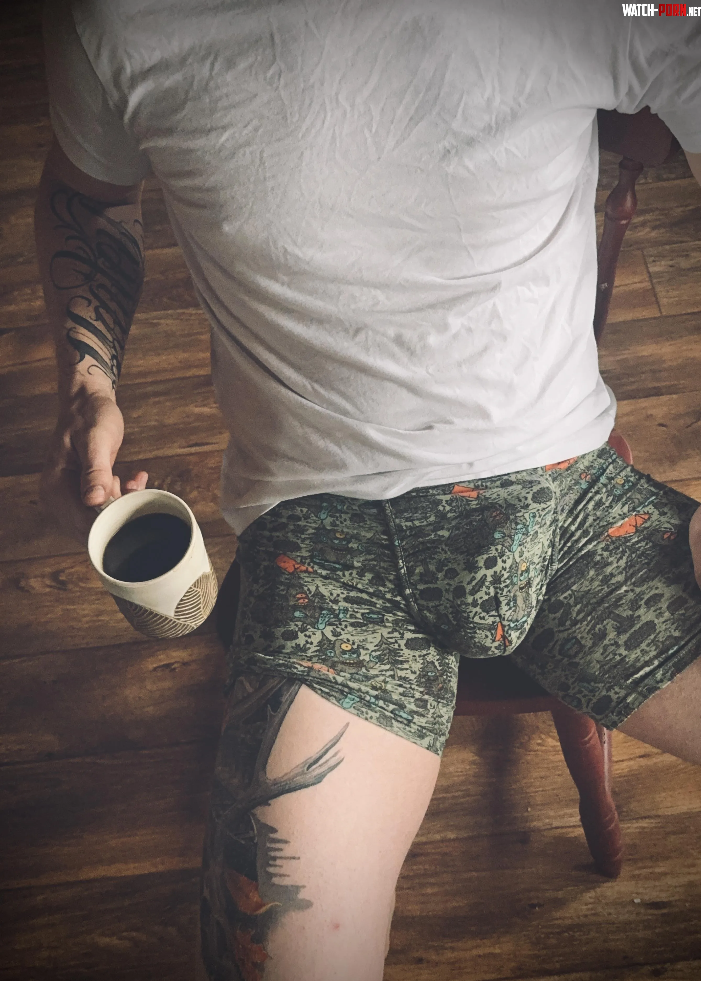 34 Straight Coffee and bulge by RegretfulMasterpiece