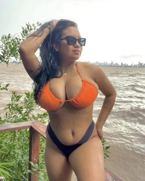 Thumbnail ColecionadorBR: Experience the Big in Orange Delight in bigtitsinbikinis