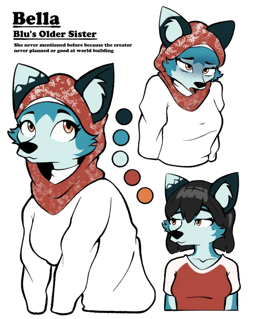 Thumbnail The Blu Fox Sister: A Furry Creation by azpproject