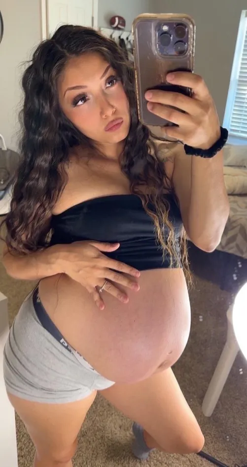 Thumbnail Big Pregnant Belly Confession: DatChickenHead's Honest Question | PreggoPorn