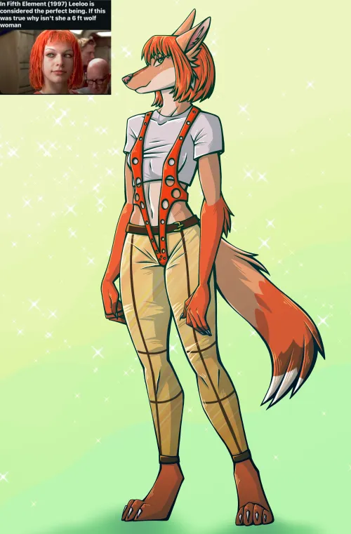 Thumbnail The Fifth Element Fan Art: A Furry Twist by FluffyRUwUster