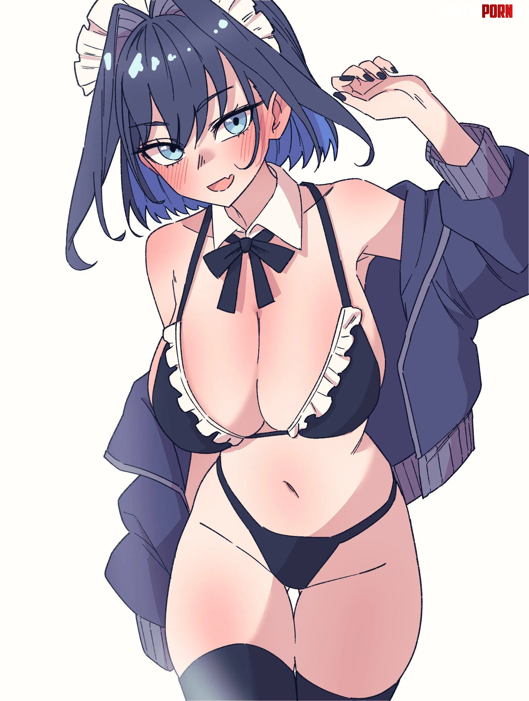 Maid Kronii Hololive by A_MASSIVE_PERVERT