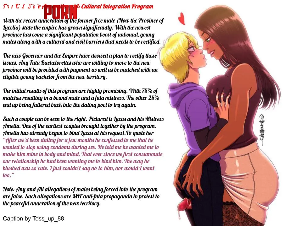 Free Male State Annexation pt 1 Cultural Integration Program by Toss_Up_88