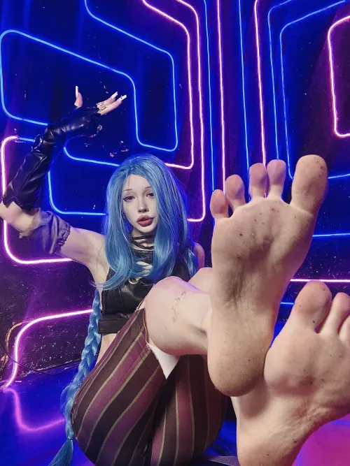 Thumbnail Jinx from League of Legends by lilmollypill | rule34feet Category