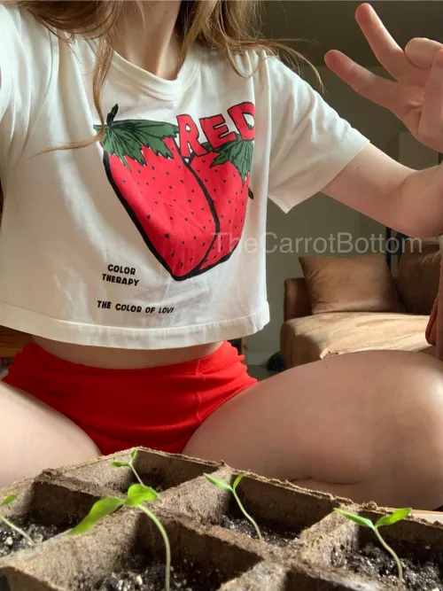 Thumbnail My Tomatoes Are Up - A Unique Take on Red Lingerie by TheCarrotBottom