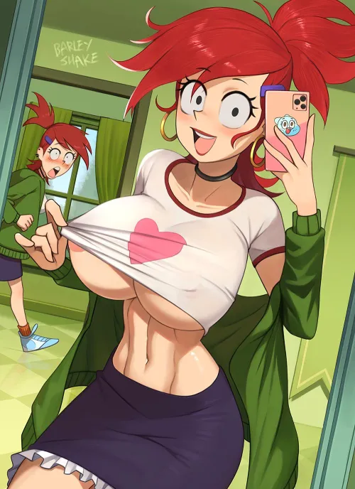 Thumbnail Imaginary Frankies Mirror Selfie in BarleyShake from Foster's Home for Imaginary Friends by AlKo96