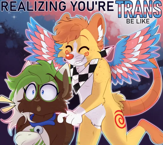 Thumbnail Celebrating Trans Day of Visibility: Furry Cheer by Aussie_Kitten_ | Furry Category