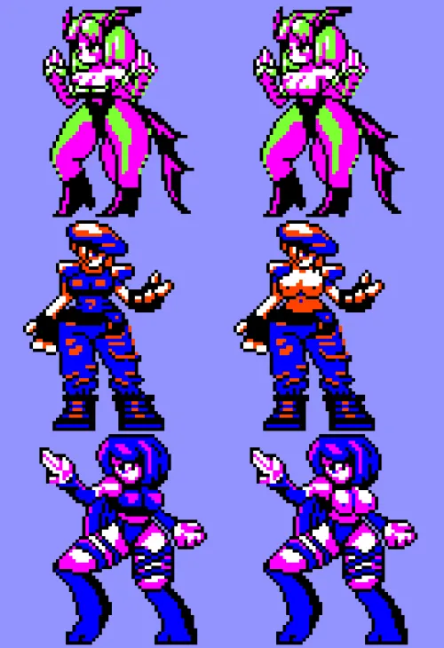 Thumbnail Puzzleheaded_Car9748 Unveils PixelArtNSFW Wonders - Morrigan, Jill, Psylocke