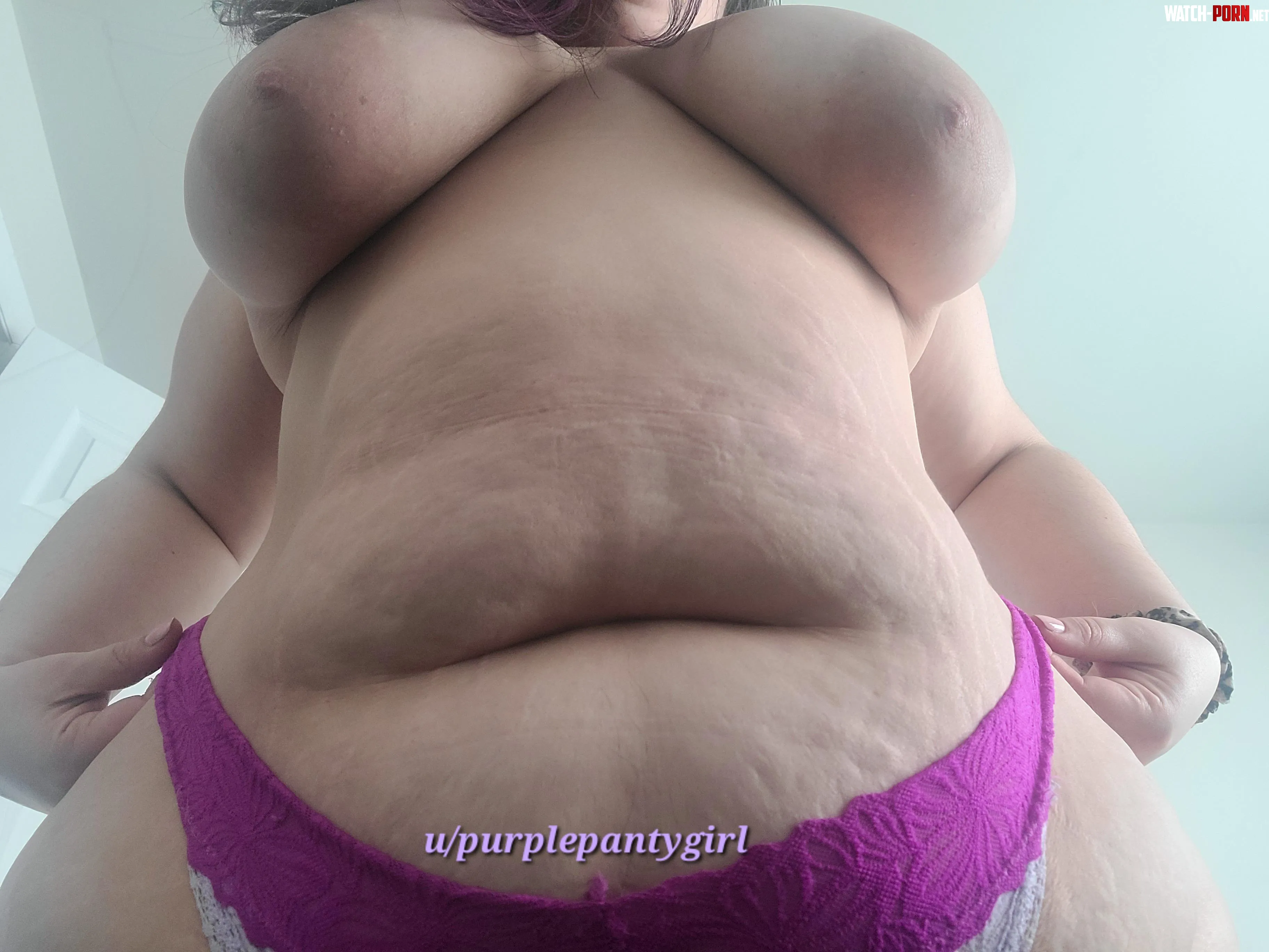 Big bouncy and bare  Jiggle them when youre pounding away  by PurplePantyGirl