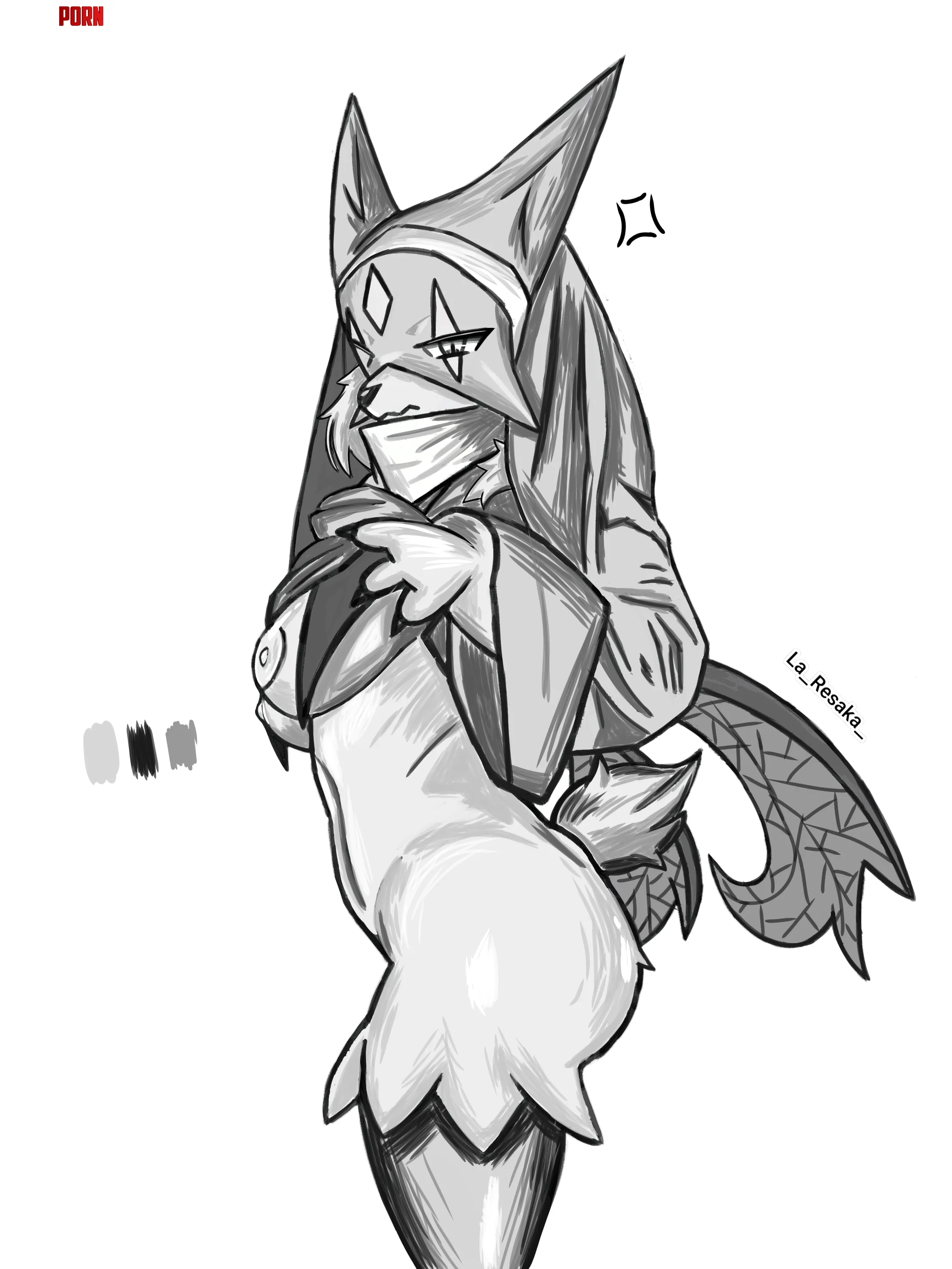 Meowscarada  by me by Milanga-de-Carne10_
